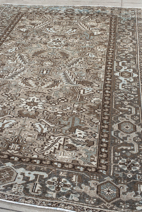 Antique Heriz Area Rug (6' x 8')